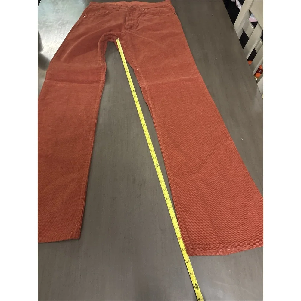 Vintage Genuine‎ Roebucks Pants Men's 30x33 1980 's Red Corduroy Flares